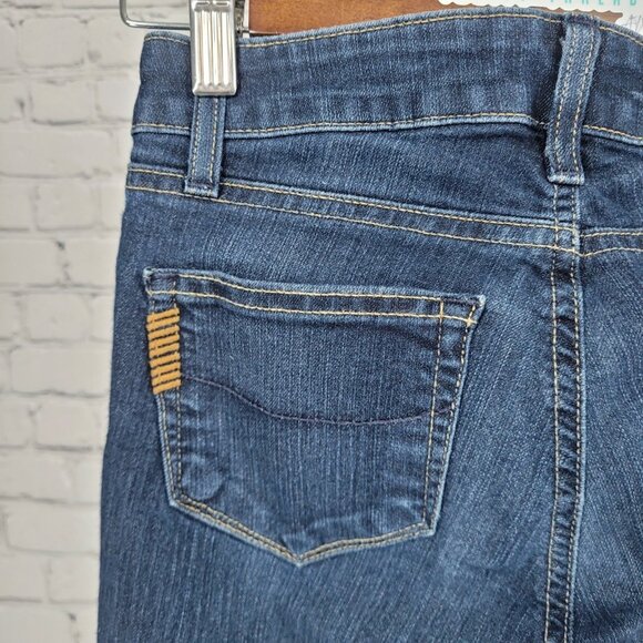 Paige Denim Blue Skyline Bootcut Low Rise Dark Wash Stretch Jeans USA 24 (24x32) - Picture 10 of 13